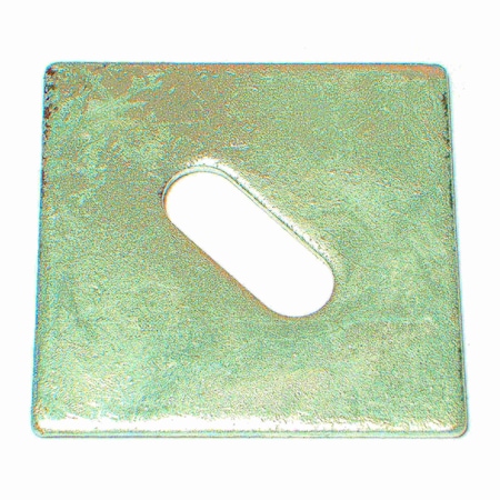 Midwest Fastener Square Washer, Fits Bolt Size 1/2 in , Steel Galvanized Finish, 25 PK 09857